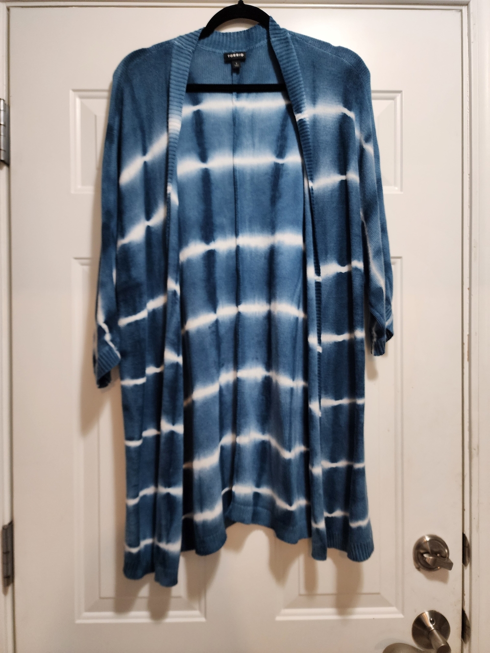 Torrid Boho Blue Tie Dye Open Front Cardigan Size 1 (14/16)